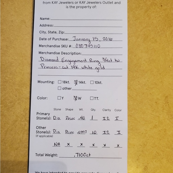 Engagemnet ring - Picture 5 of 5